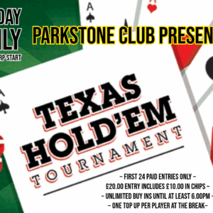 Monthly Poker Tournament Entry